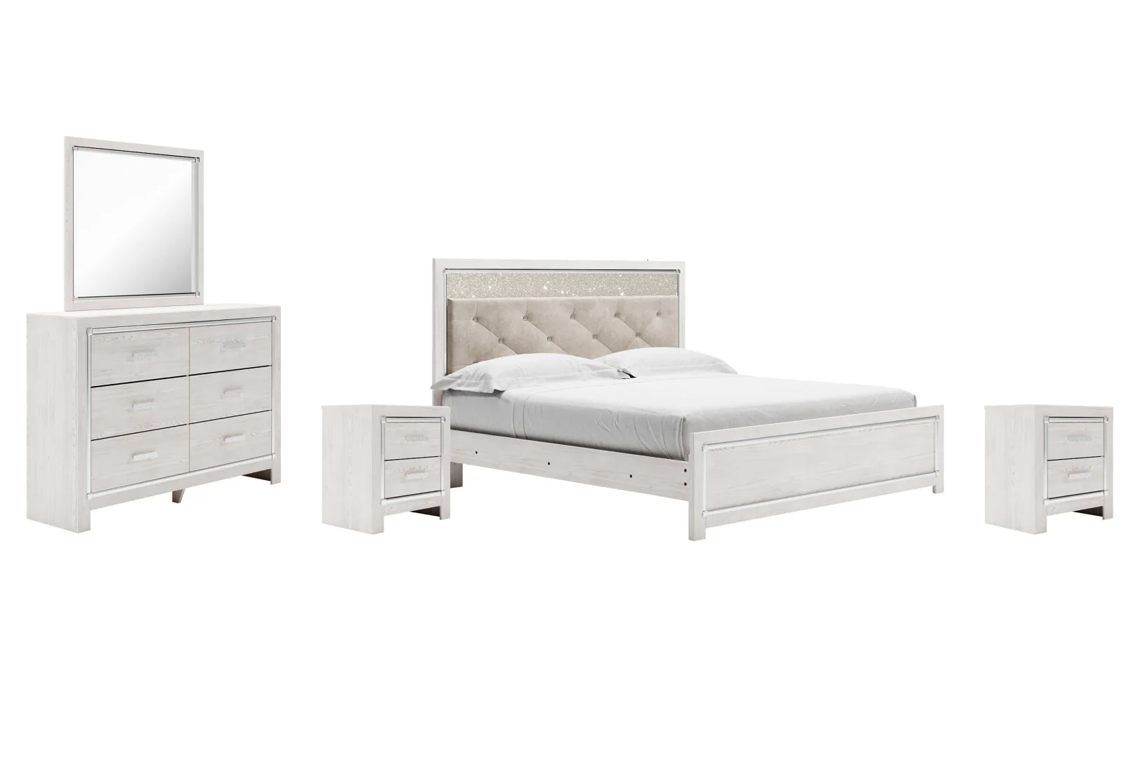 Altra White Panel Bedroom Set