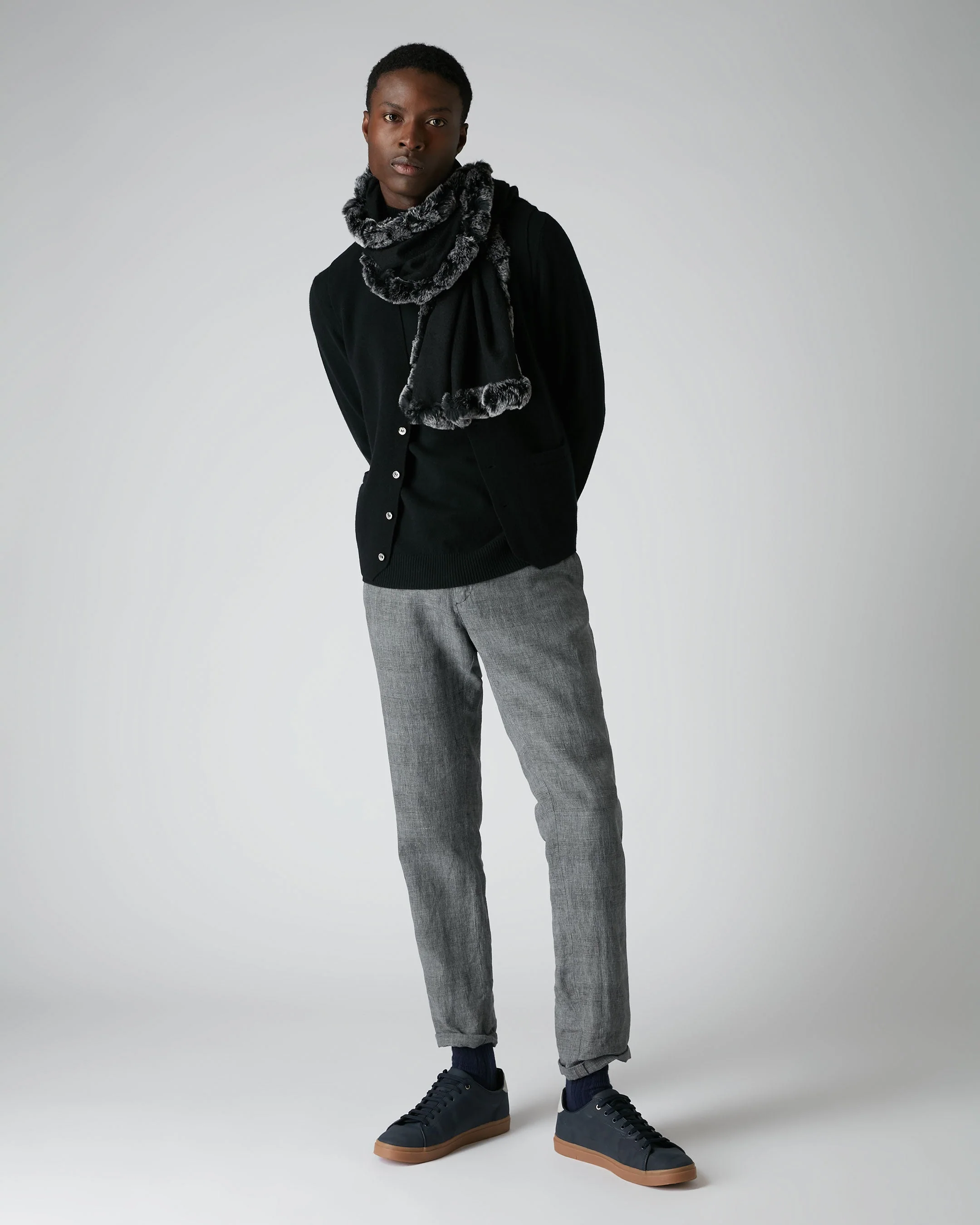 Men's Chelsea Cashmere Waistcoat Black