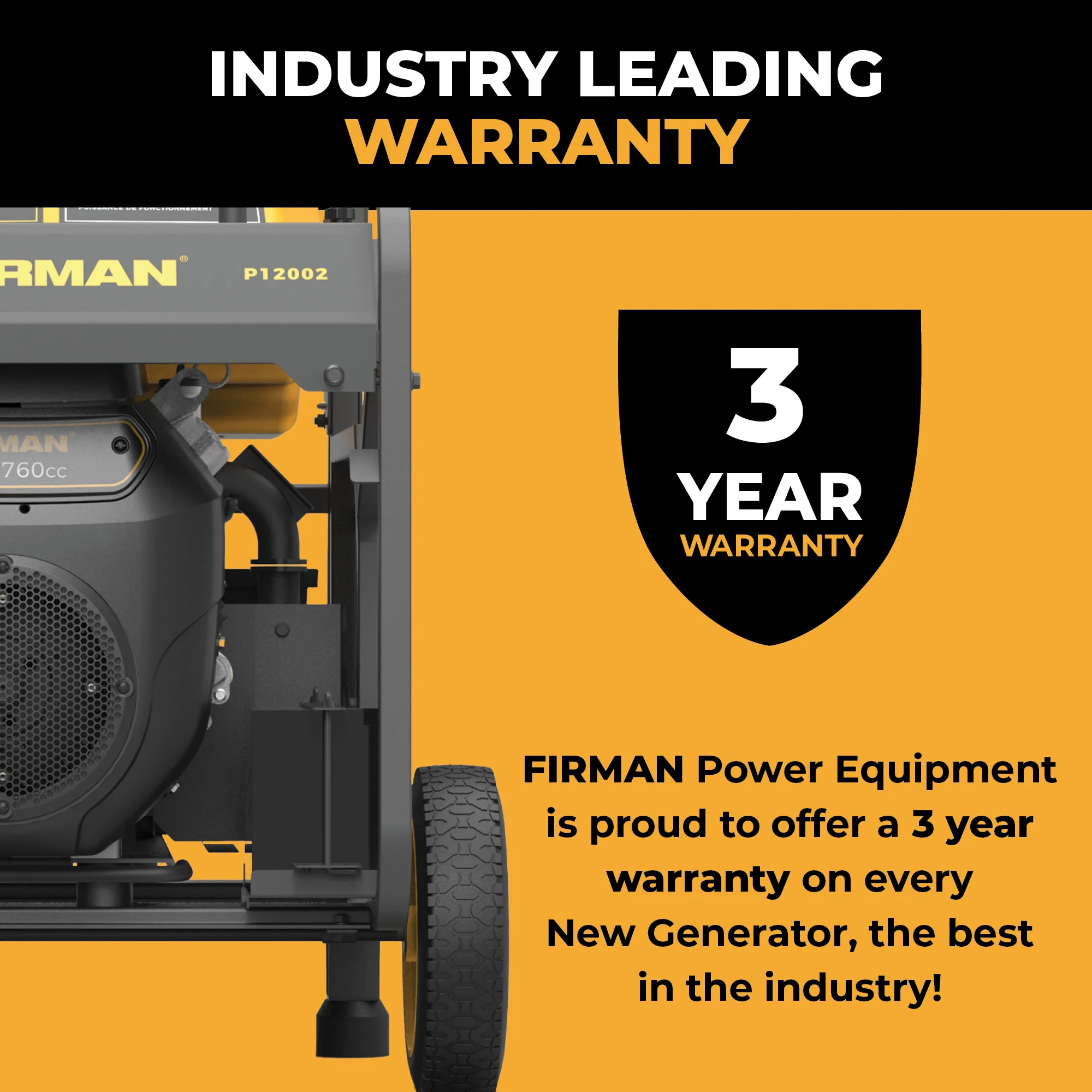 Gas Portable Generator 15000W Electric Start 120/240V with CO Alert