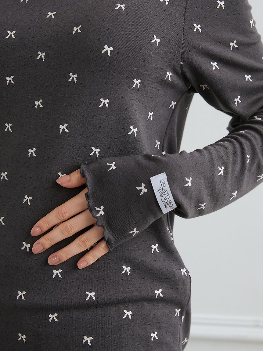 Soft Ribbed Ribbon Pullover