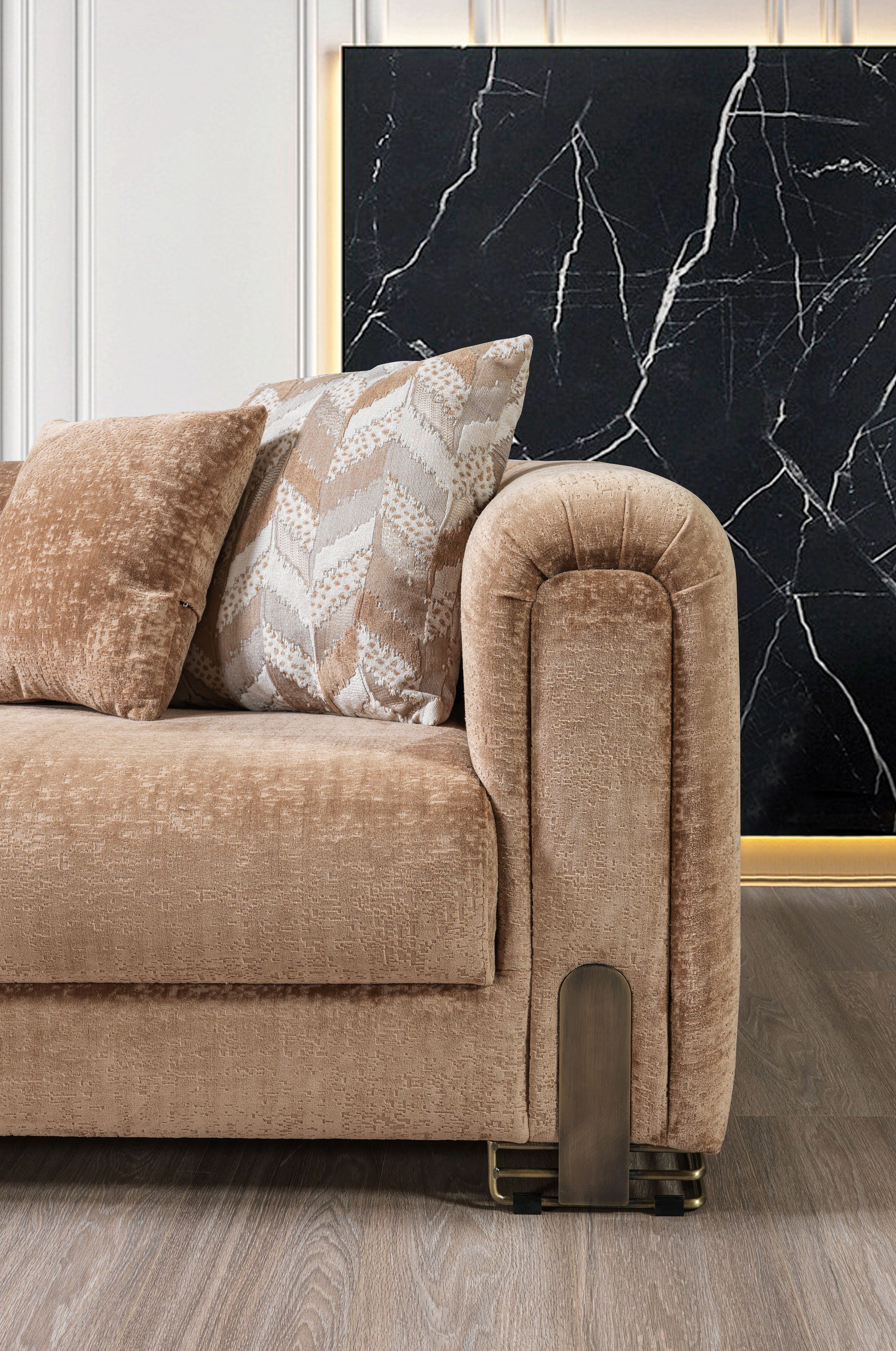 Brenda Coffee  Boucle  Sofa 93