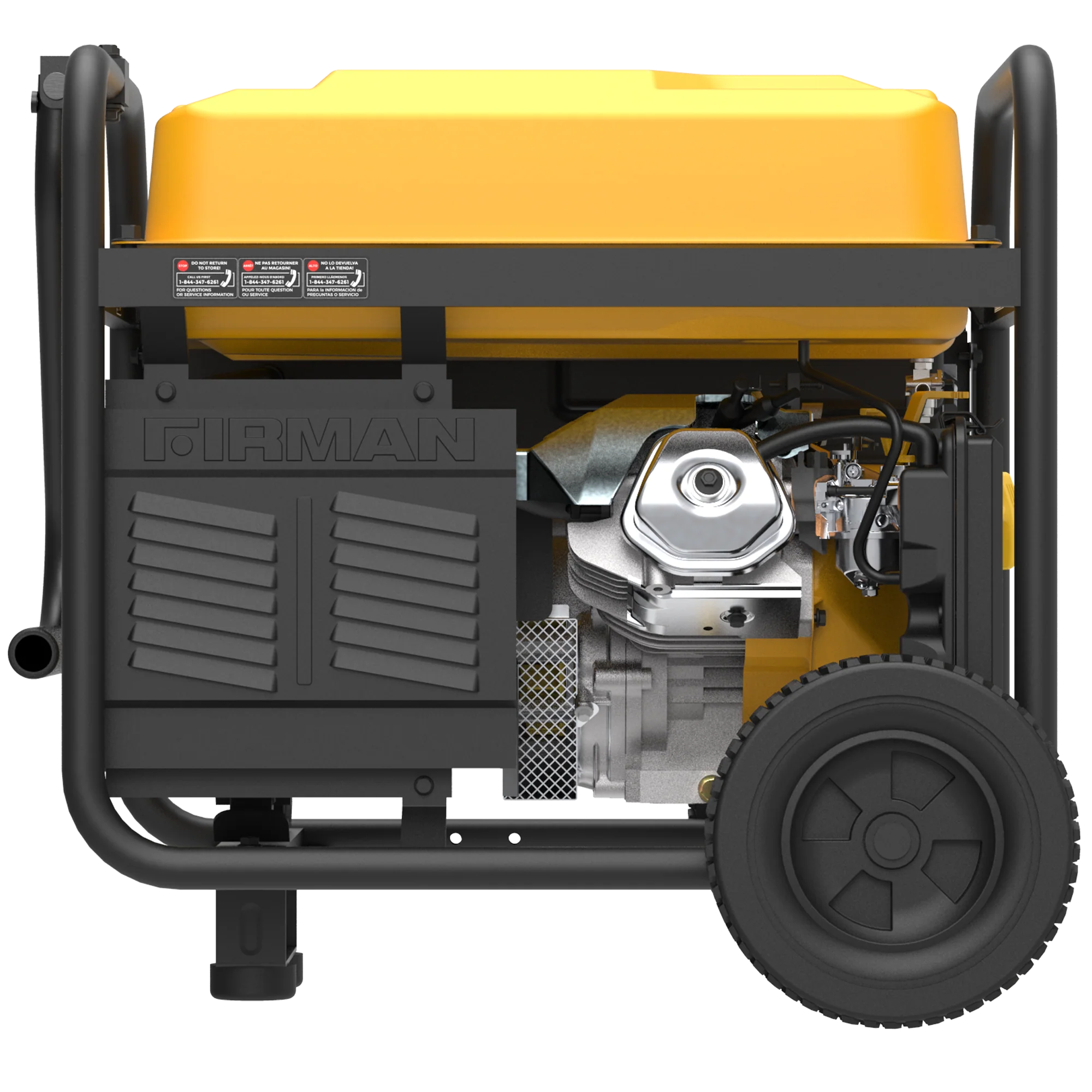 Gas Portable Generator 8375W Recoil Start 120/240V With CO Alert