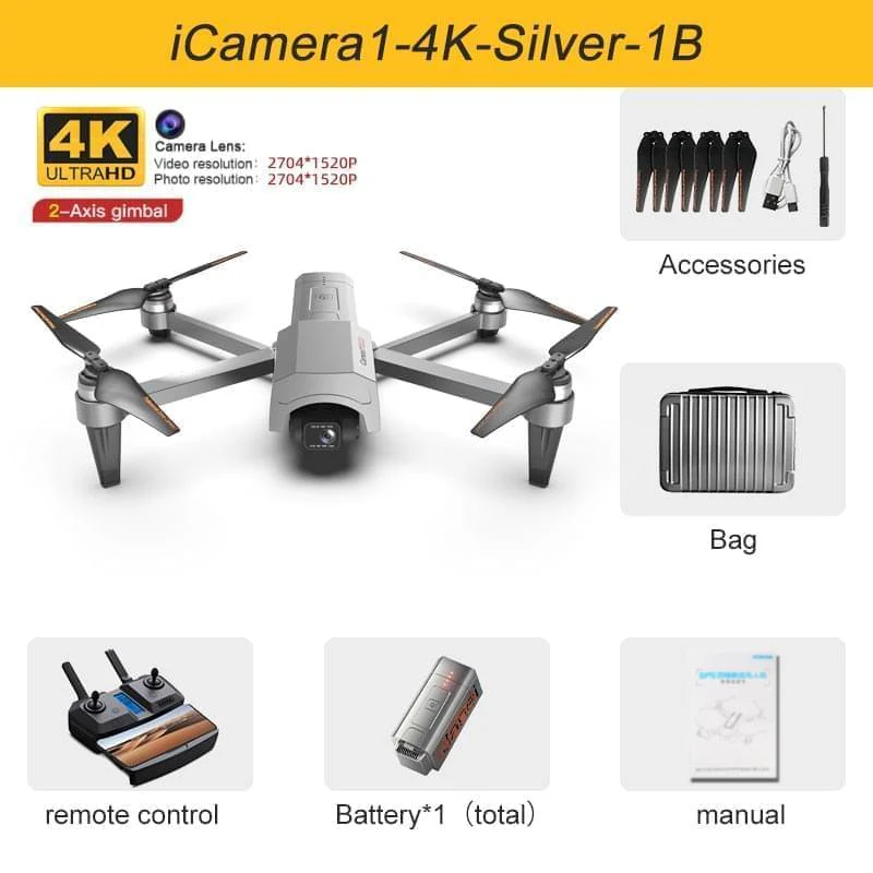 2023 New GPS Drone 4K HD Camera gps 5G Wifi Anti-Shake 2-Axis Gimabal Dron Brushless Motor 5KM RC Quadcopter Toy Gifts Professional Camera Drone