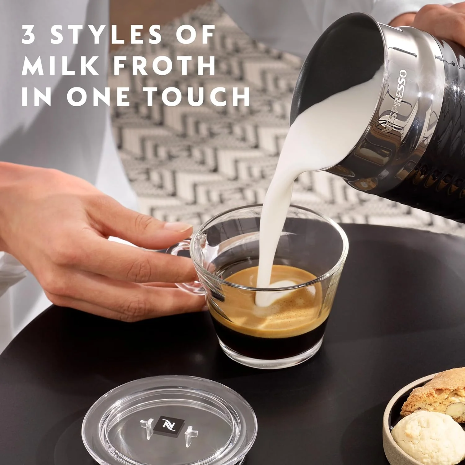 Nespresso Vertuo 220 volt coffee maker package 220v 240 volts nespresso package with milk frother 20 pods mugs and spoons