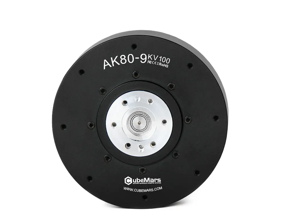 CubeMars AK80-9 KV100 Robotic Actuator – 9Nm Rated Torque, 48V, 9:1 Gear Ratio Robot Motor for Robotics & Exoskeletons