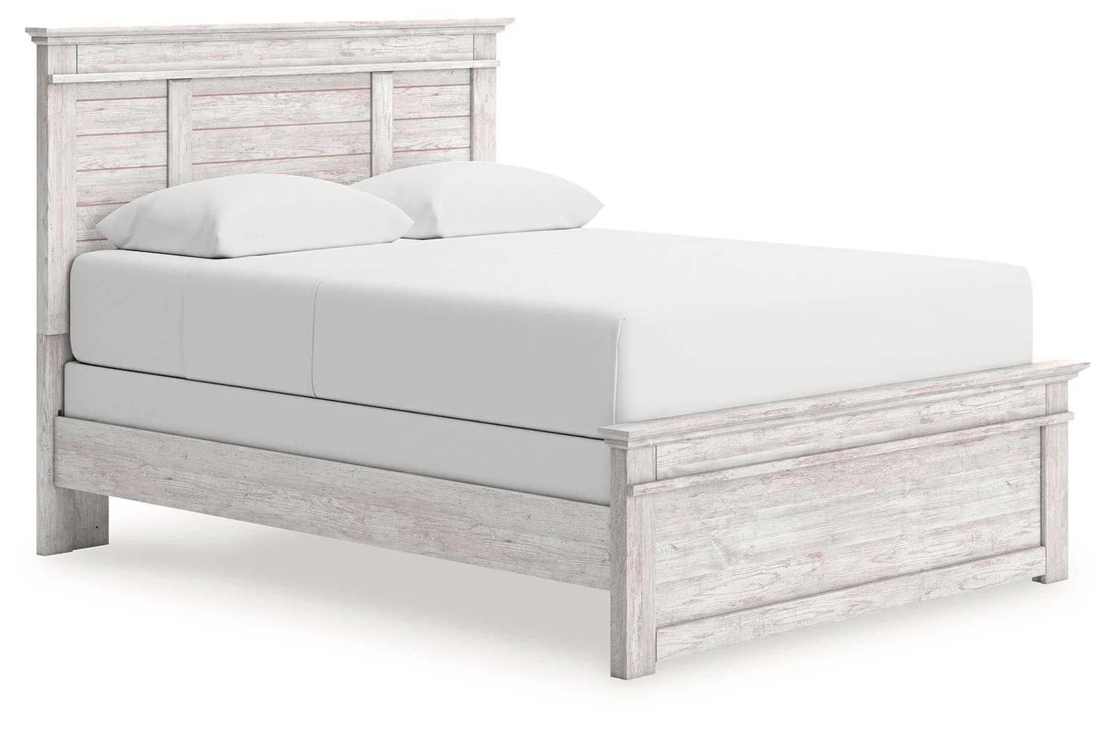 Makidern - Queen Panel Bed - Whitewash