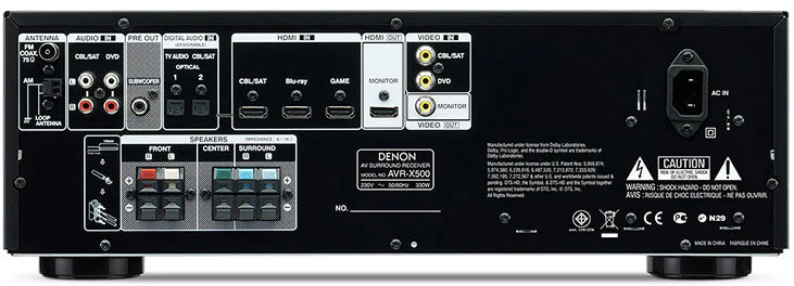 Denon AVR-X500 220 volts / 240 Volts Receiver Amplifier Amp