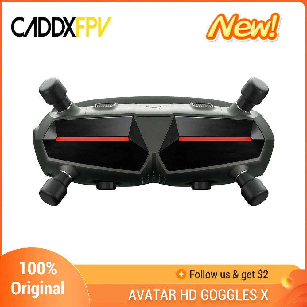 CADDX Walksnail Avatar HD Goggles X - 1080P 100FPS REPLACE VRX AV IN HDMI IN HDMI OUT Light Weight For Racing Drone For DJI FPV