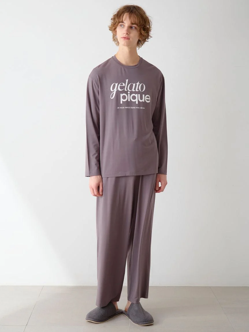 Mens Rayon One Point Logo Pants