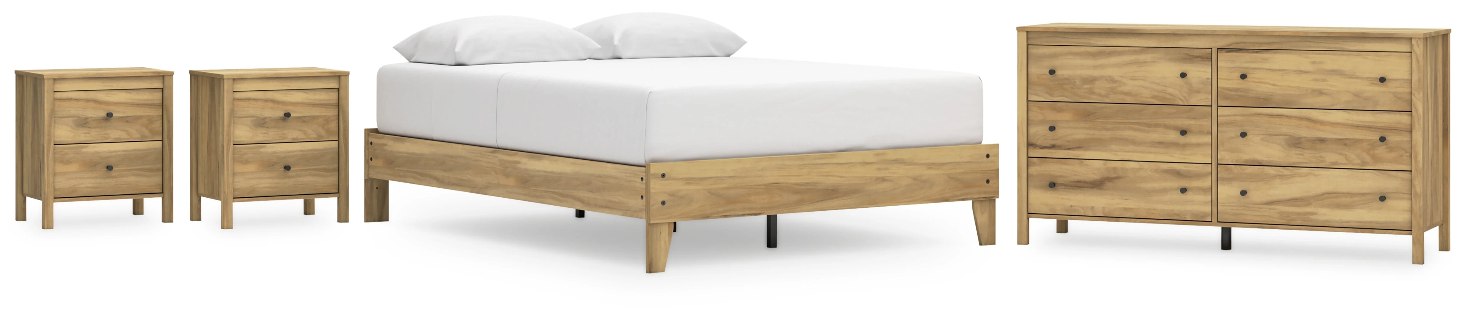 Bermacy Panel Headboard Bedroom Set