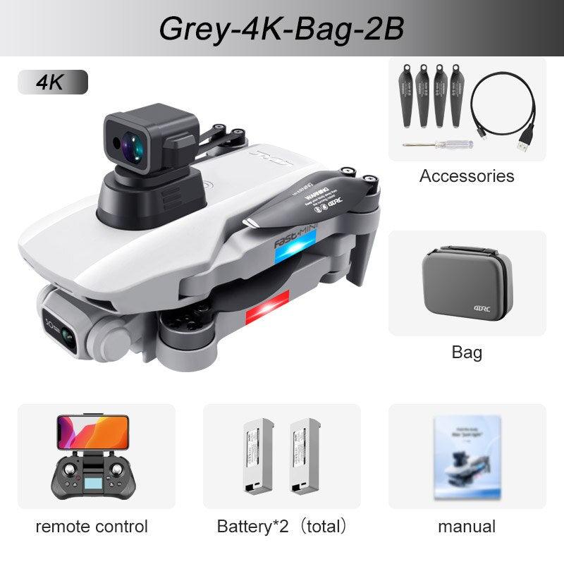 F8S Drone - GPS 8K HD Professional Dual Camera Distance 2000M 5G Wifi FPV Brushless Motor Folding Quadcopter Rc Gift Toys Professional Camera Drone