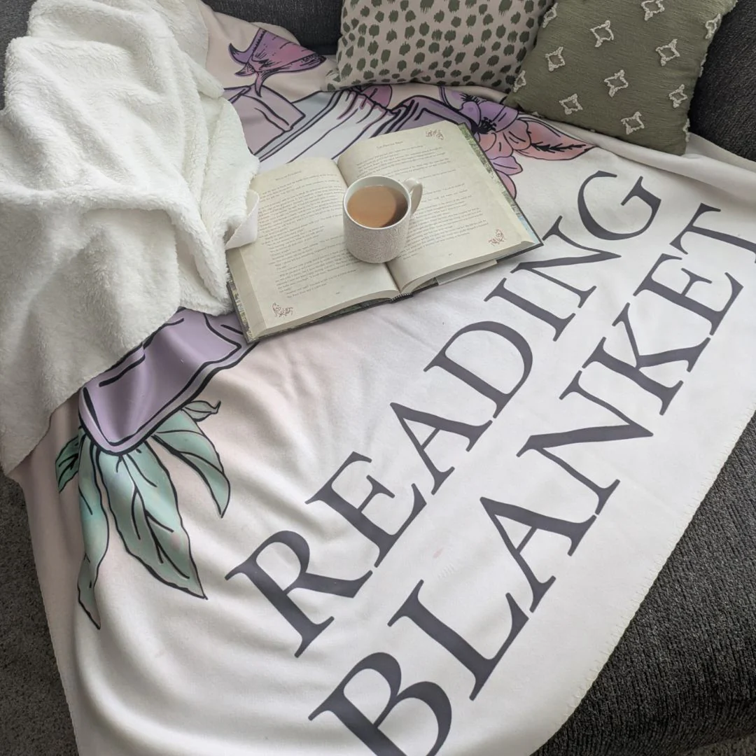 This Is My Reading Blanket Sherpa Fleece Book Blanket