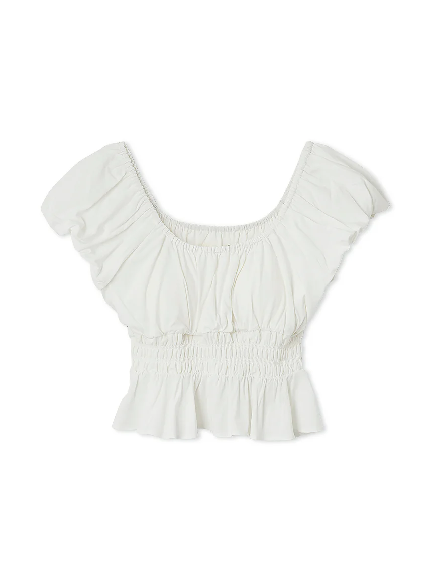 Shirring Gather Pullover