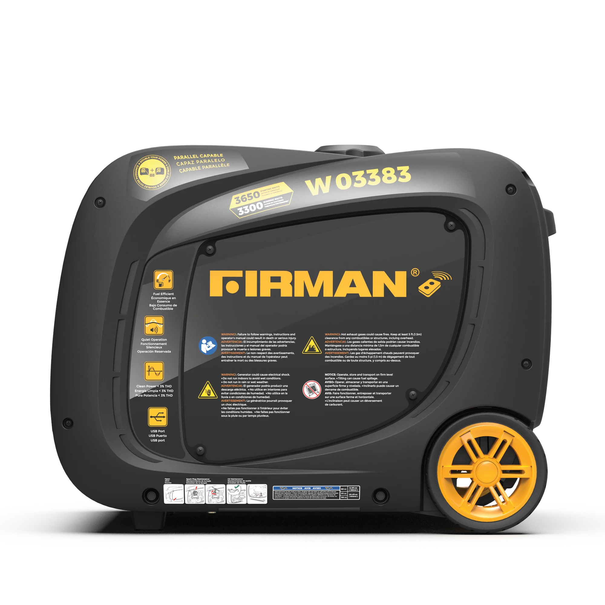 Inverter Portable Generator 3650W Remote Start