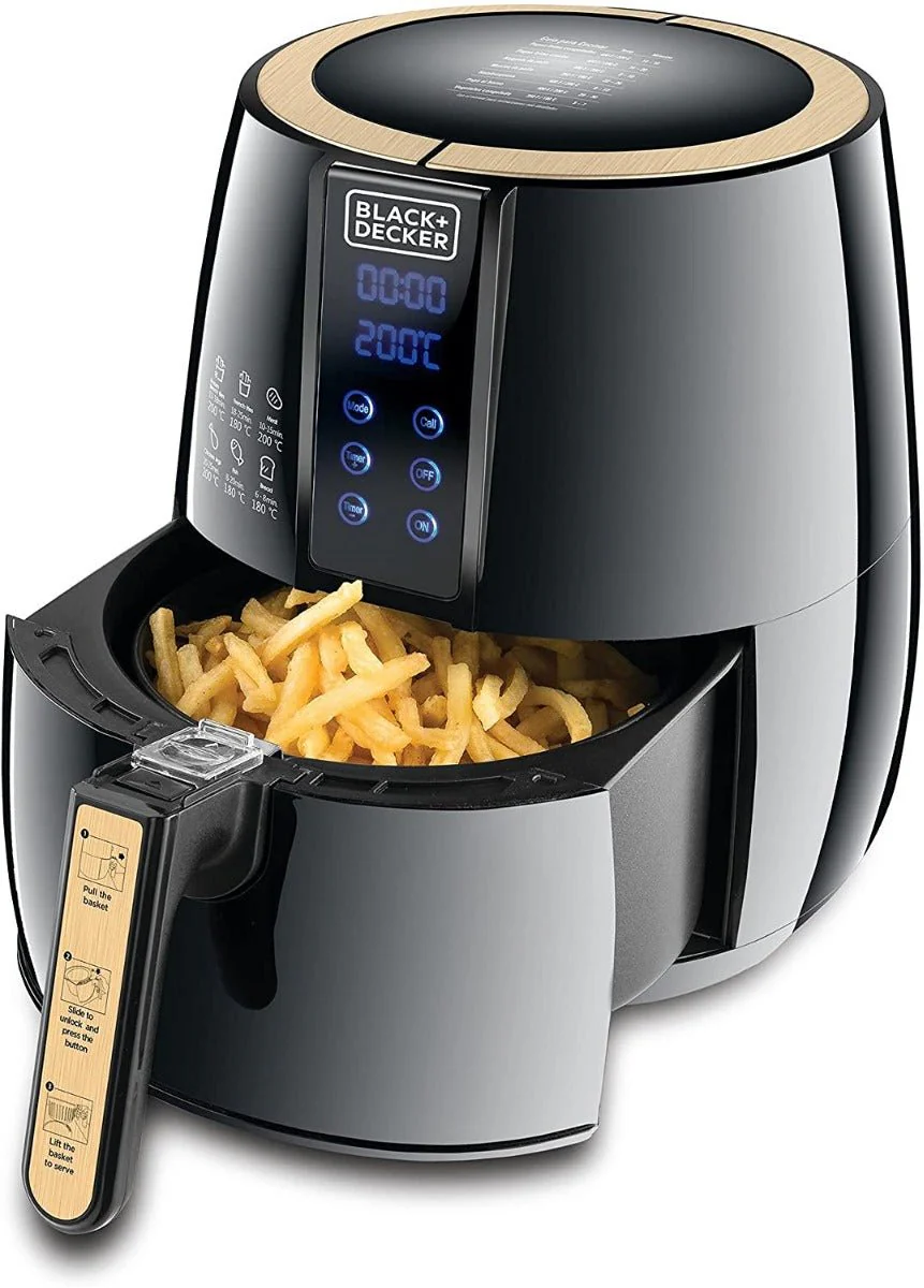 Black and Decker 220 volt Digital Air Fryer AF400-B5 4 Liter Air Fryer 220V 240 Volts 50 hz