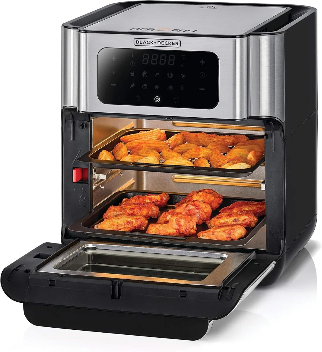 Black & Decker 220 volt air fryer oven 12 liter Digital Air Fryer 1500 watts AOF100220v