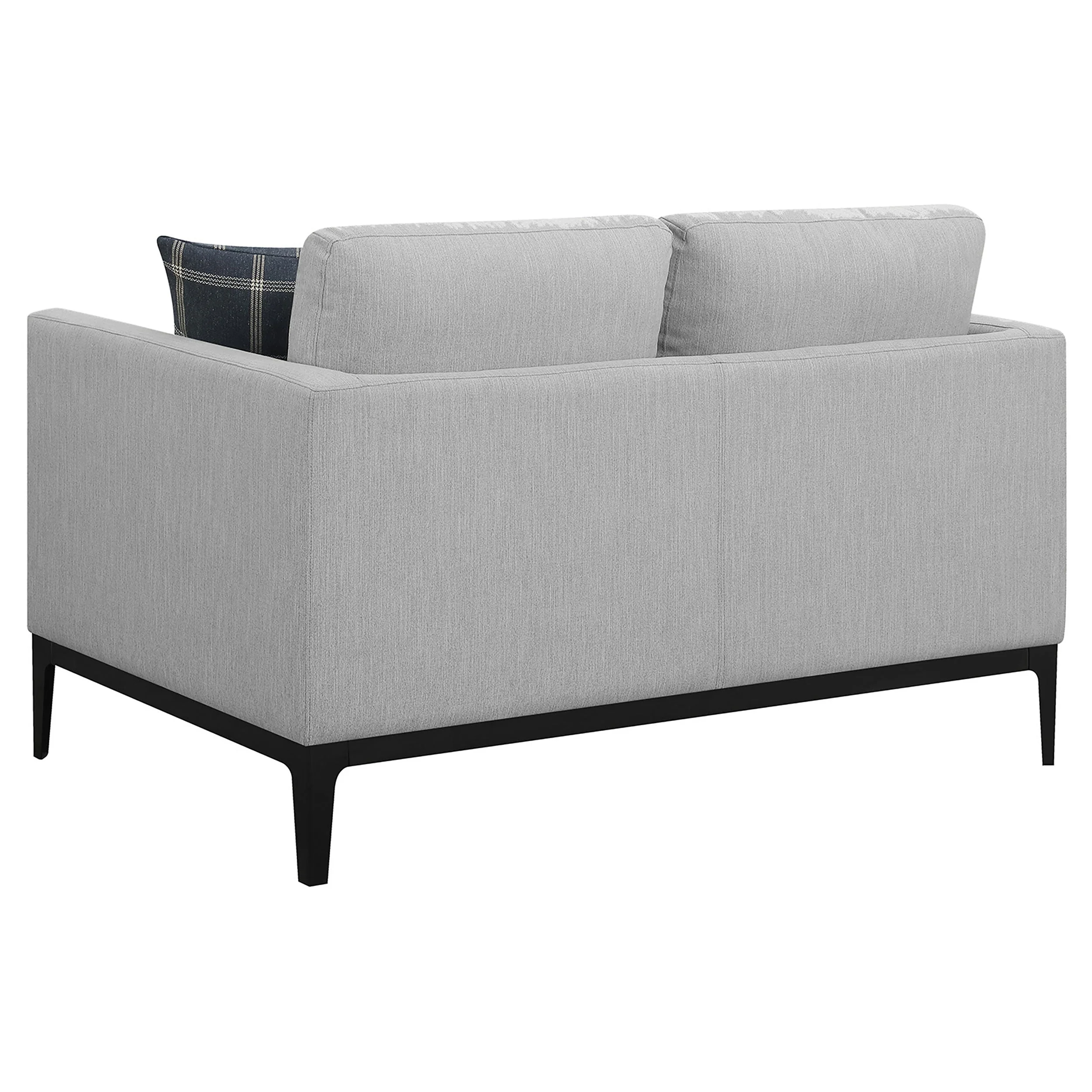 Apperson  Upholstered Track Arm Sofa Set Light Grey