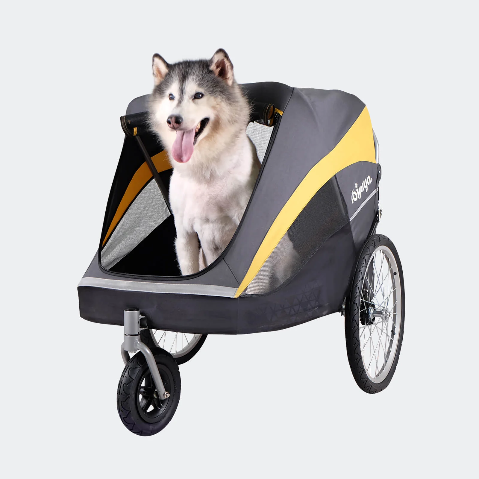 The Hercules Heavy-Duty Pro Pet Stroller-Bike Trailer, 3-Wheel Extra-Large Dog Stroller