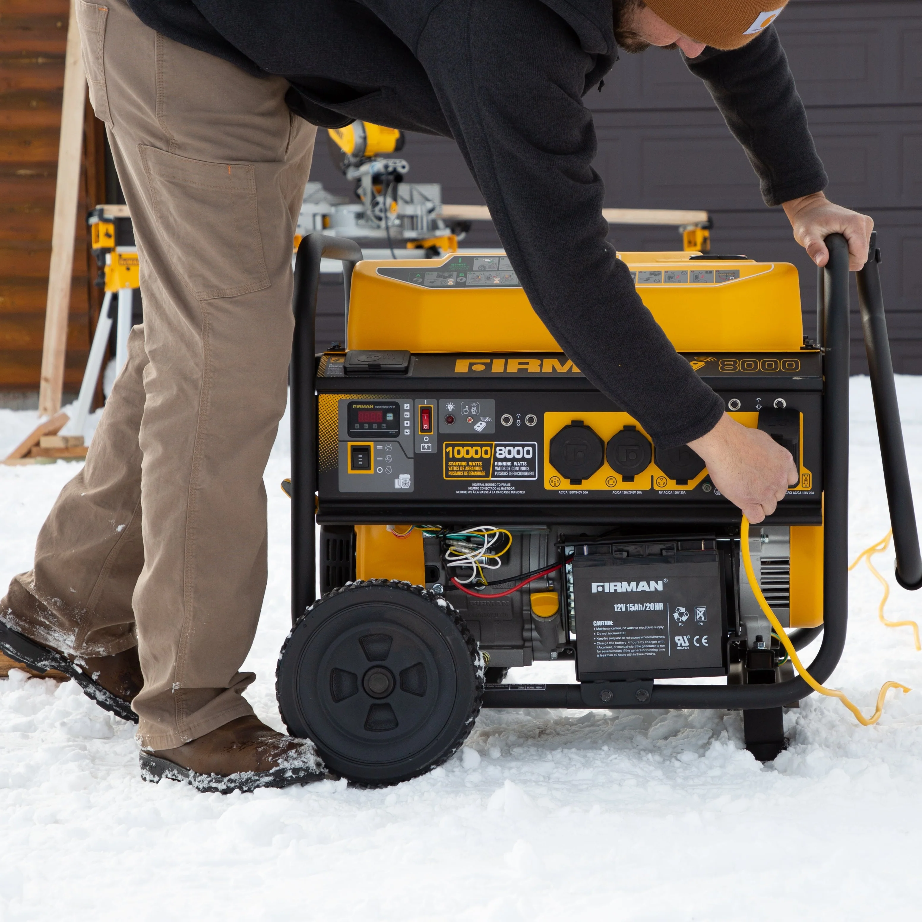 Gas Portable Generator 10000W  Remote Start 120/240V