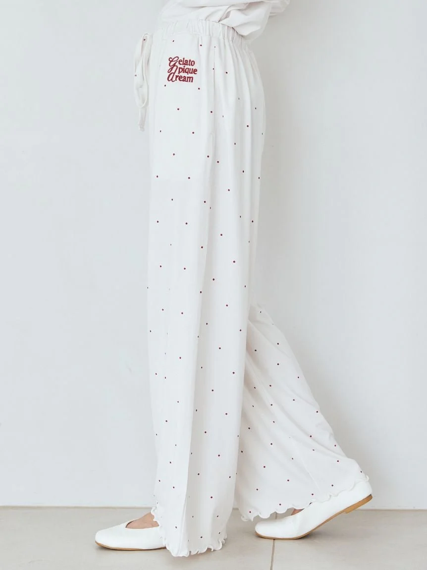 Hot Fabric Rayon Dot Pants