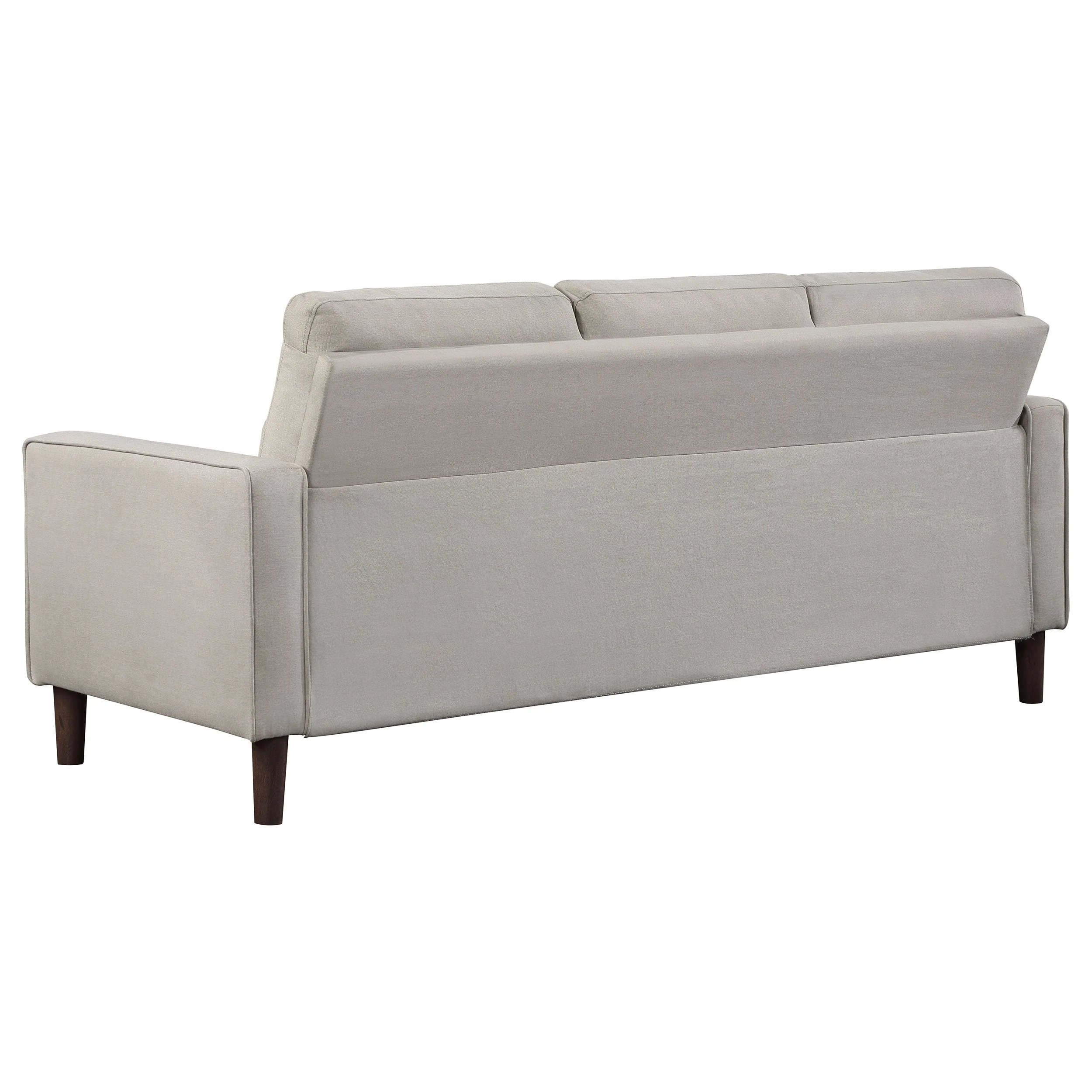 Bowen  Upholstered Track Arm Tufted Sofa Set Beige