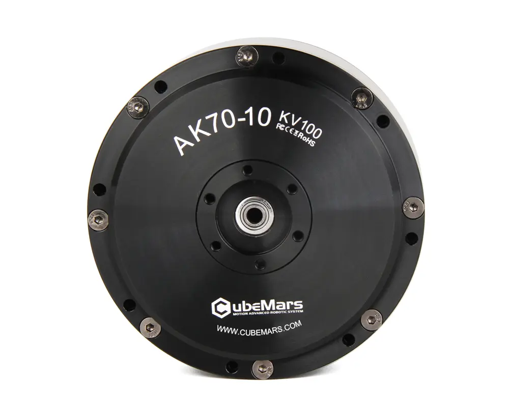 CubeMars AK70-10 KV100 Robotic Actuator, 24/48V, 8.3Nm Rated Torque, CAN/UART, Robot Motor for Quadruped Robot