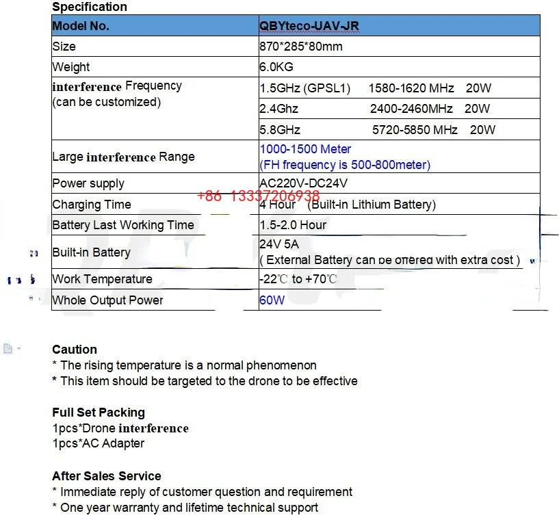 60W Anti Drone Device - 1.5Km Uav Tegenmaatregel Koffer Drone Equipment Anti DJI Drone Device Suitcase Drone Blocker Signal SHIELDING Drone