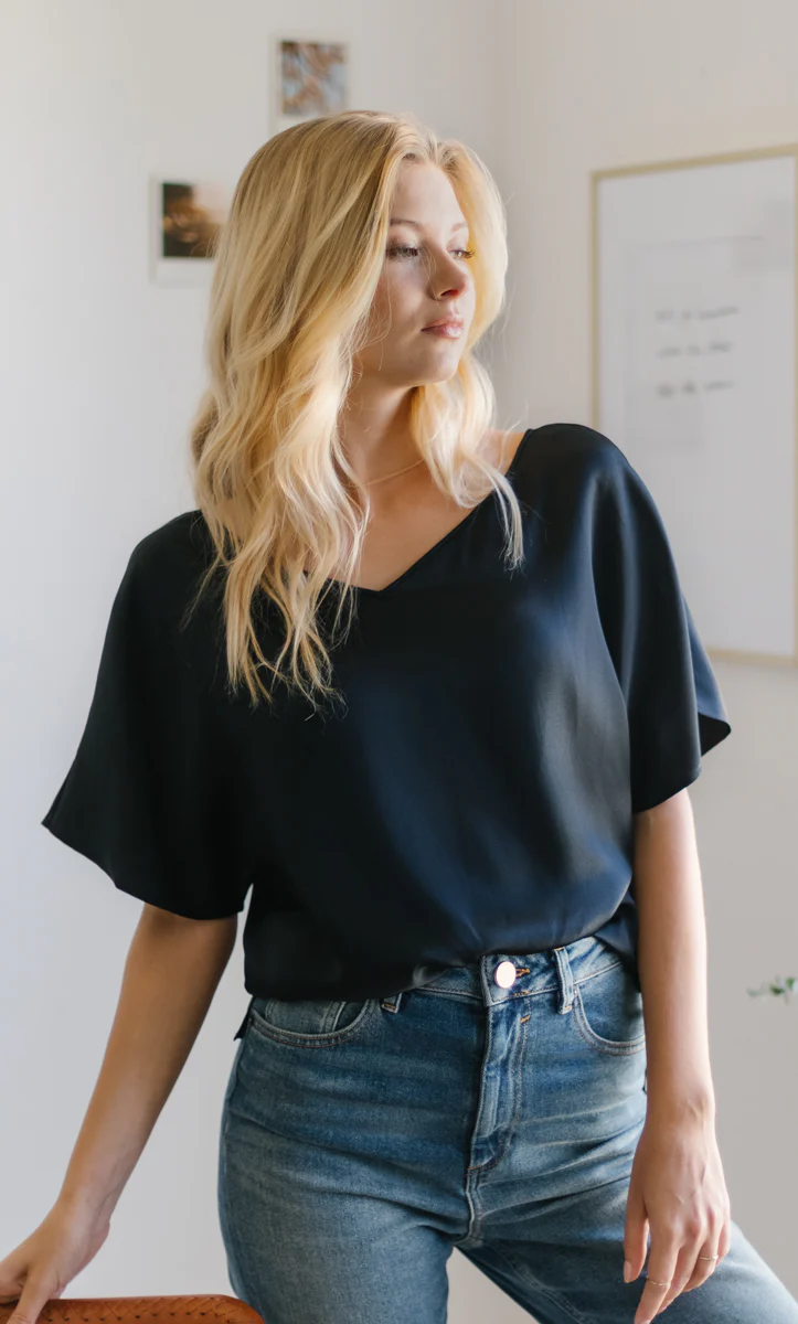 Verona Reversible Silk Blouse