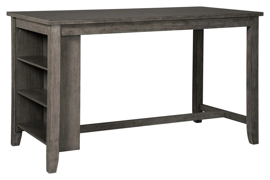 Caitbrook - Rectangular Dining Room Counter Table - Gray