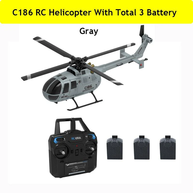 C186 RC Helicopter  -  2.4G 4 propellers 6 axis electronic gyroscope for stabilization, air pressure for height vs C127 RC Drone