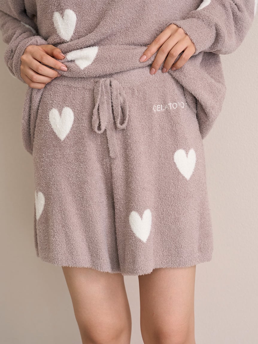 Warm Smoothie Heart Jacquard Pullover