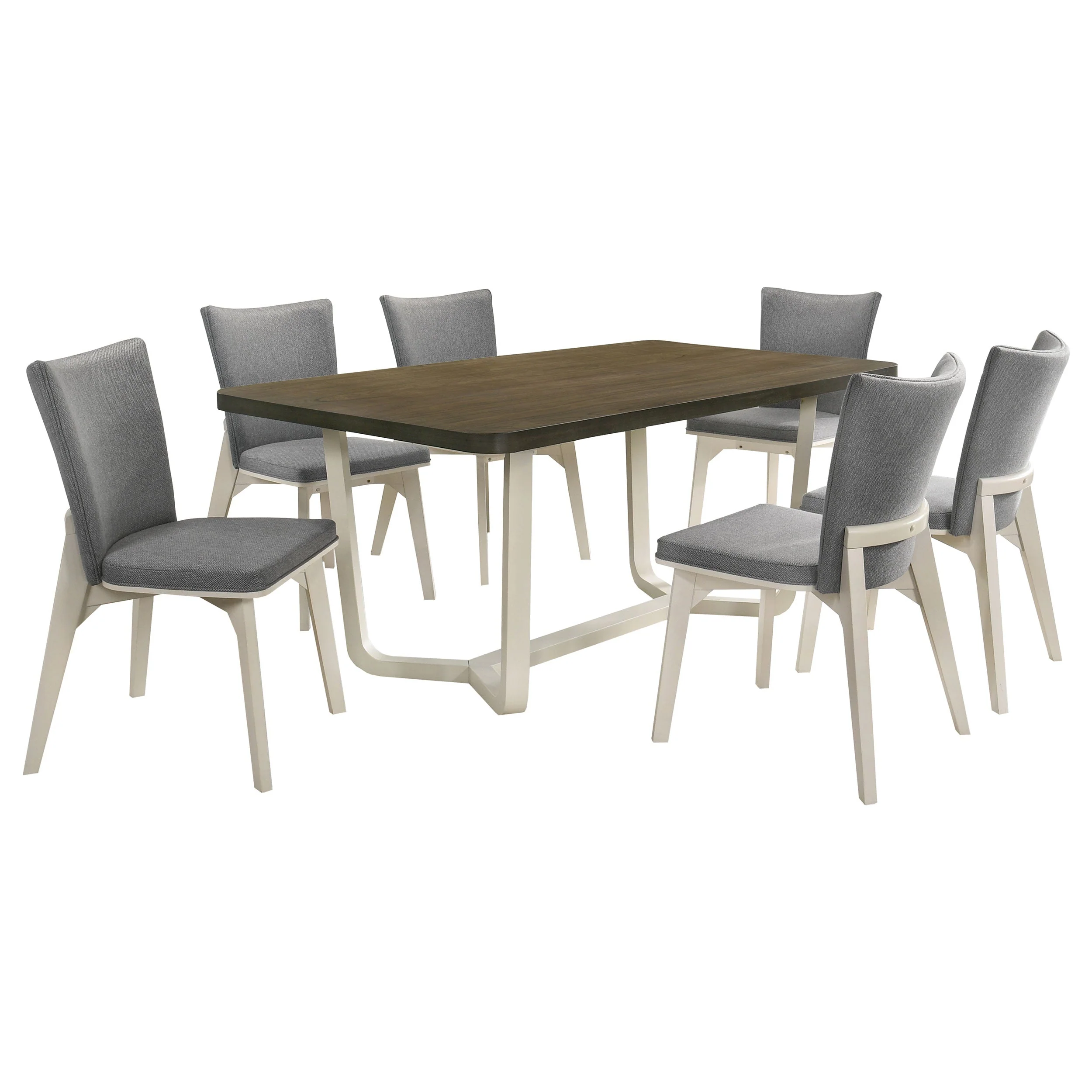 Biloxi  71-inch Rectangular Dining Set Greyish Brown