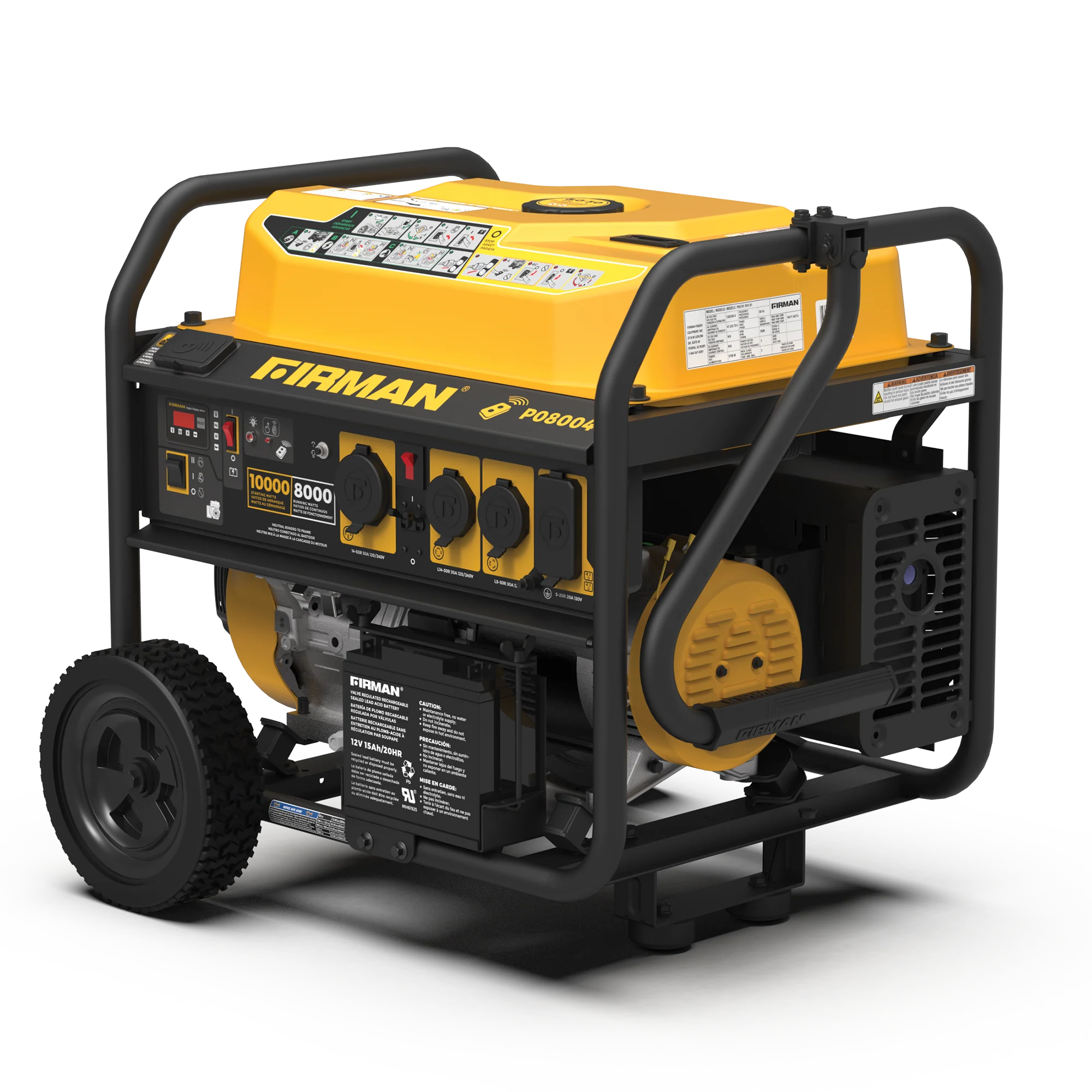 Gas Portable Generator 10000W Remote Start 120/240V