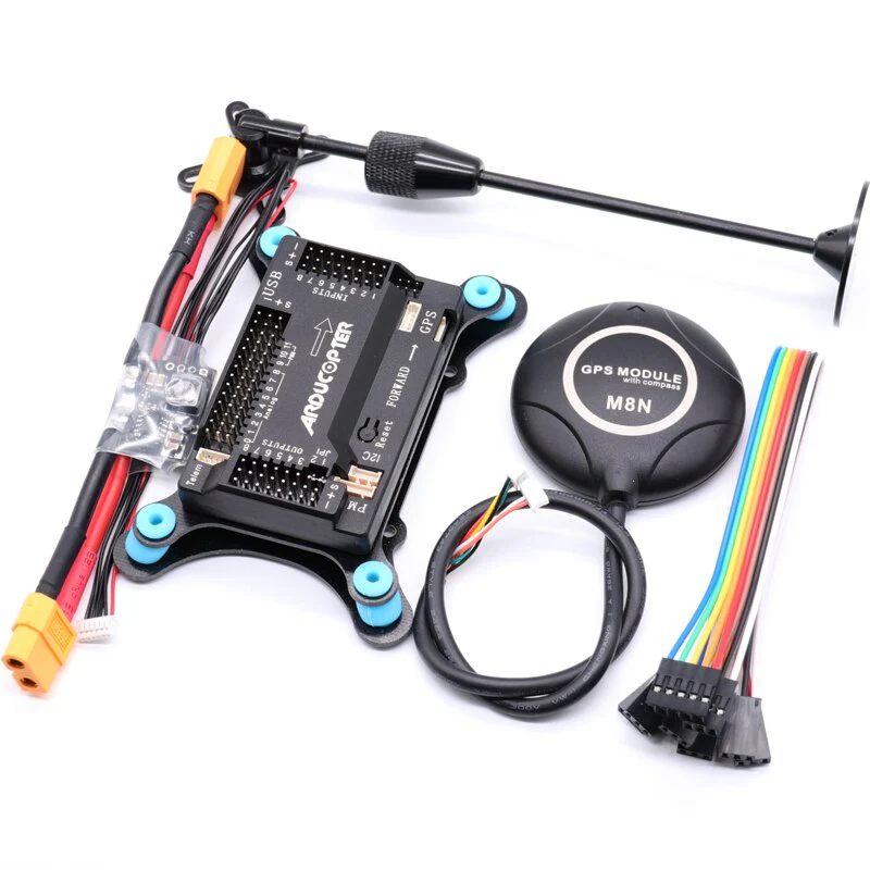 APM2.8 APM 2.8 flight controller Ardupilot +M8N GPS built-in compass +gps stand+shock absorber for RC Quadcopter Multicopter