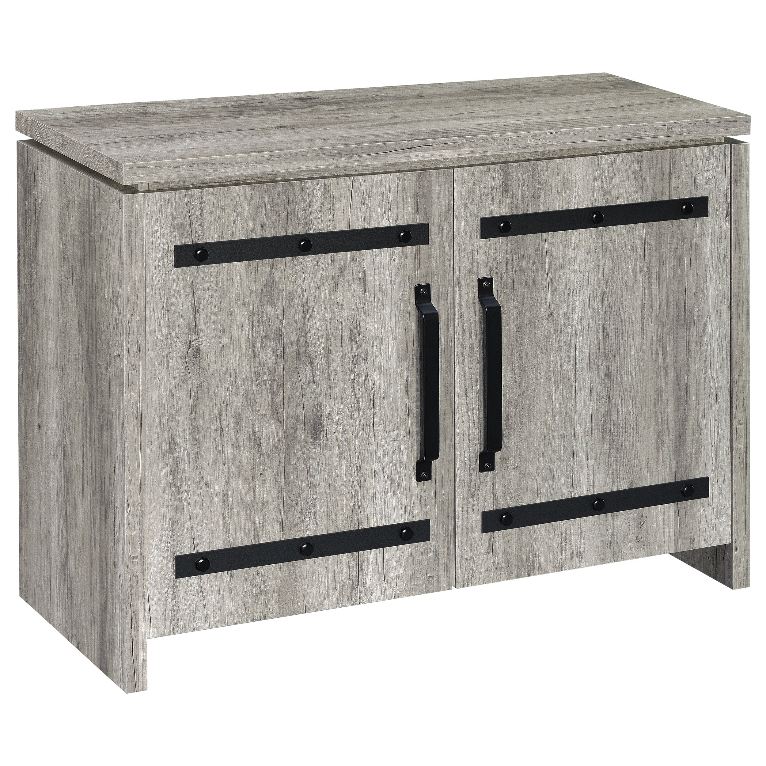 Alejo 2-door Engineered Wood Tall Cabinet Grey Driftwood