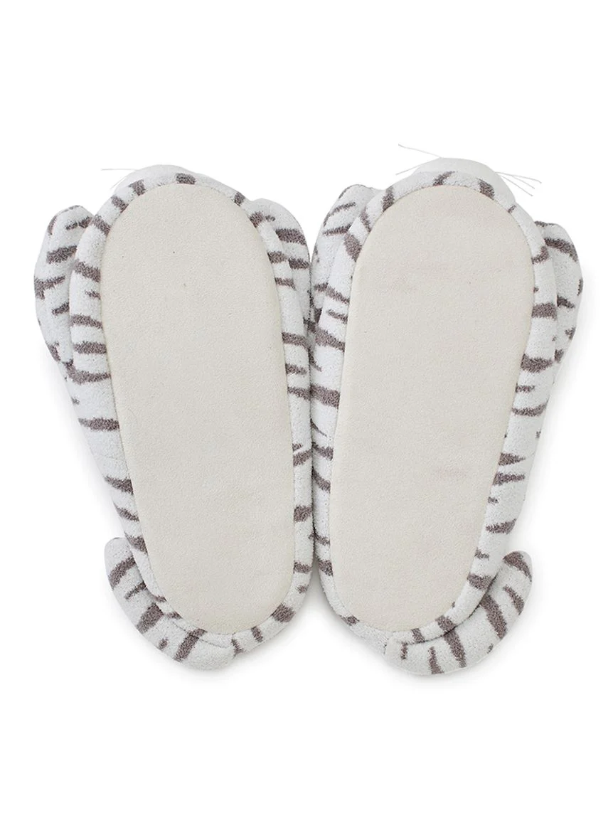 White Tiger House Slippers
