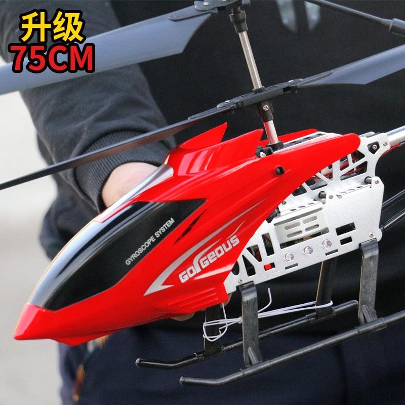 EN71 extra Large Rc Helicopter - 3.5CH 80cm extra Large remote control aircraft durable rc helicopter charging toy drone model UAV outdoor aircraft helicopter