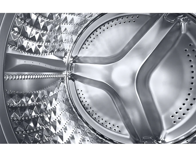 Samsung 220 volt washer front load silver 9 KG with ADD WASH WW90T55/220V/S1GR and Samsung 220 volt 8KG Dryer Silver Graphite Heat Pump Ventless Self Condensing DV80T5220A-220v-SGR