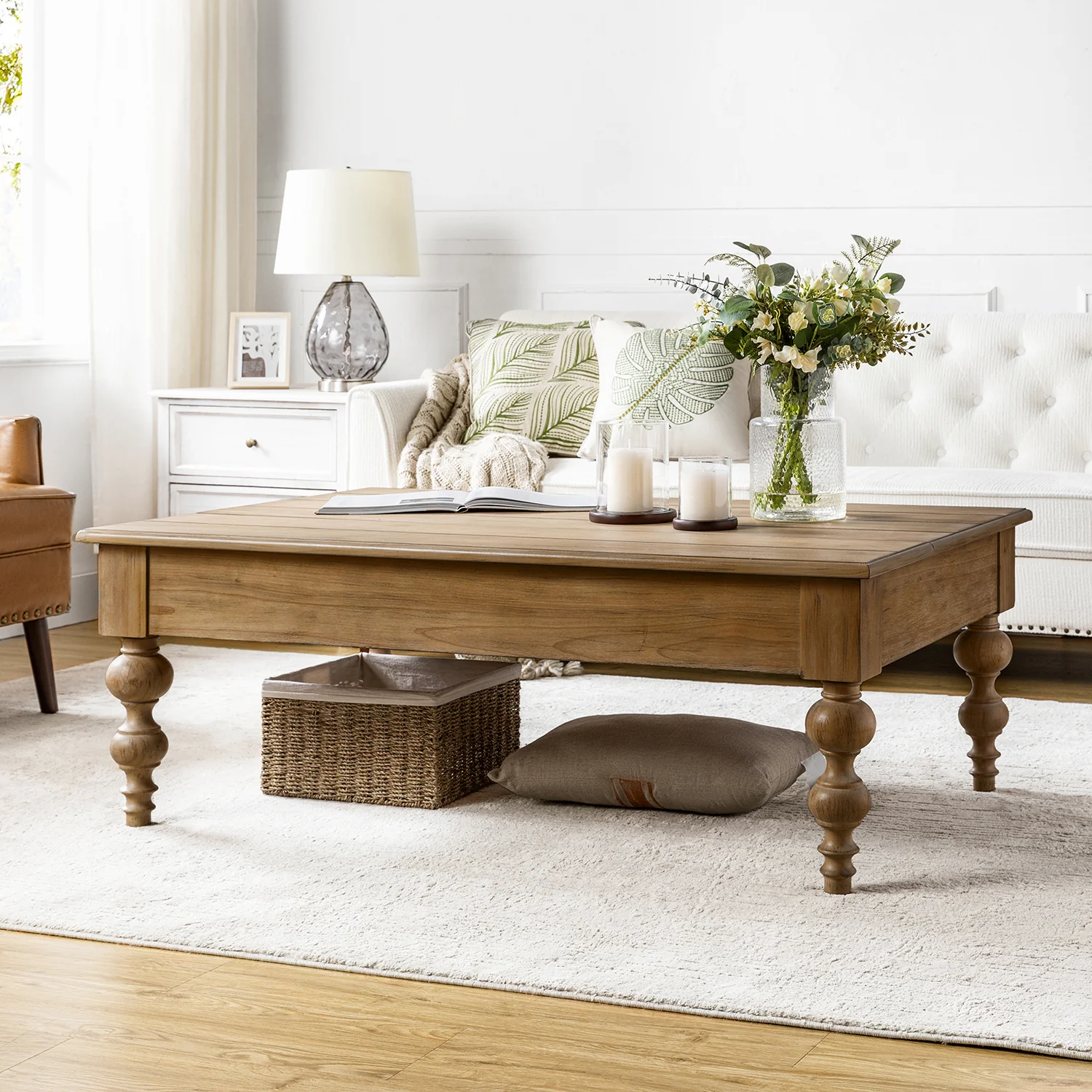Angelica Lift Top Coffee Table in Acorn
