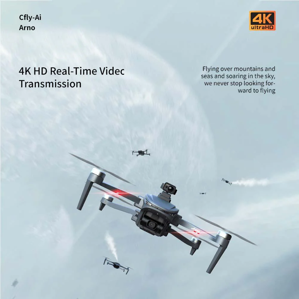C-FLY Arno SE MAX Drone -  Profesional 4K HD Camera 3-Axis Micro Gimbal 5G Wifi GPS Drone With HD Camera FPV Brushless Foldable RC Quadcopter Professional Camera Drone