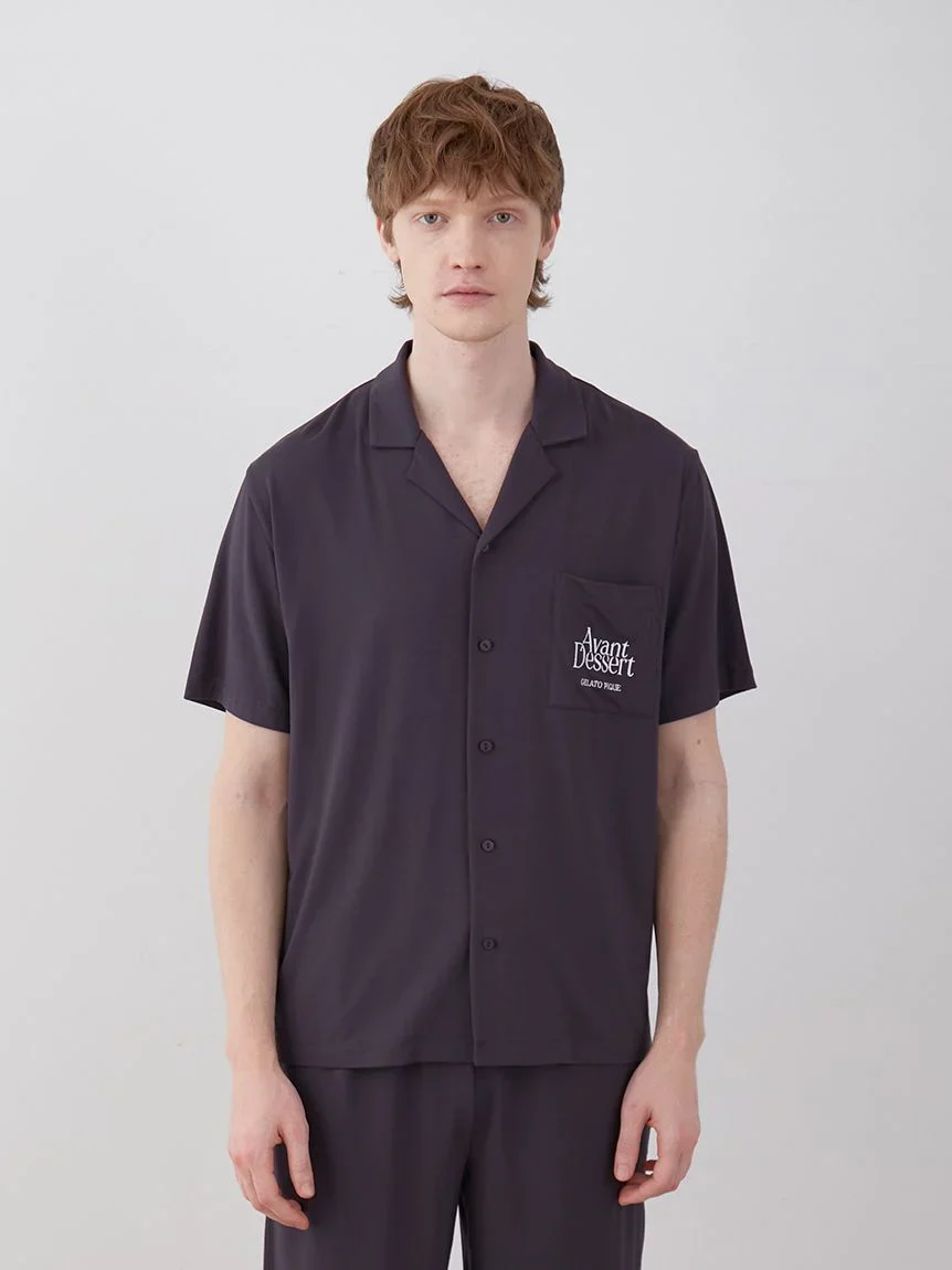 COOL MEN'S Rayon Logo Pajama Sleep Shirt