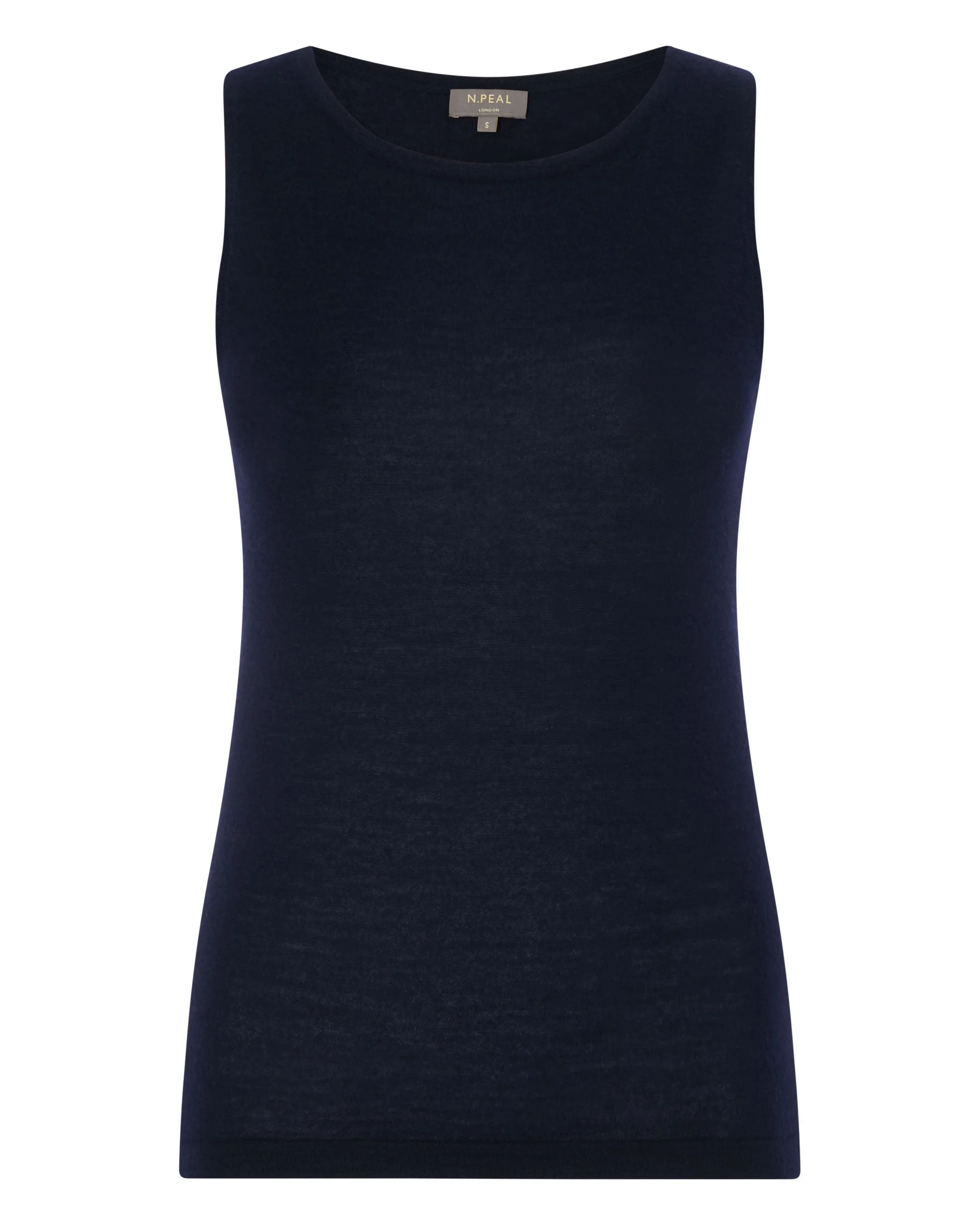 Women's Ella Superfine Cashmere Shell Top Navy Blue