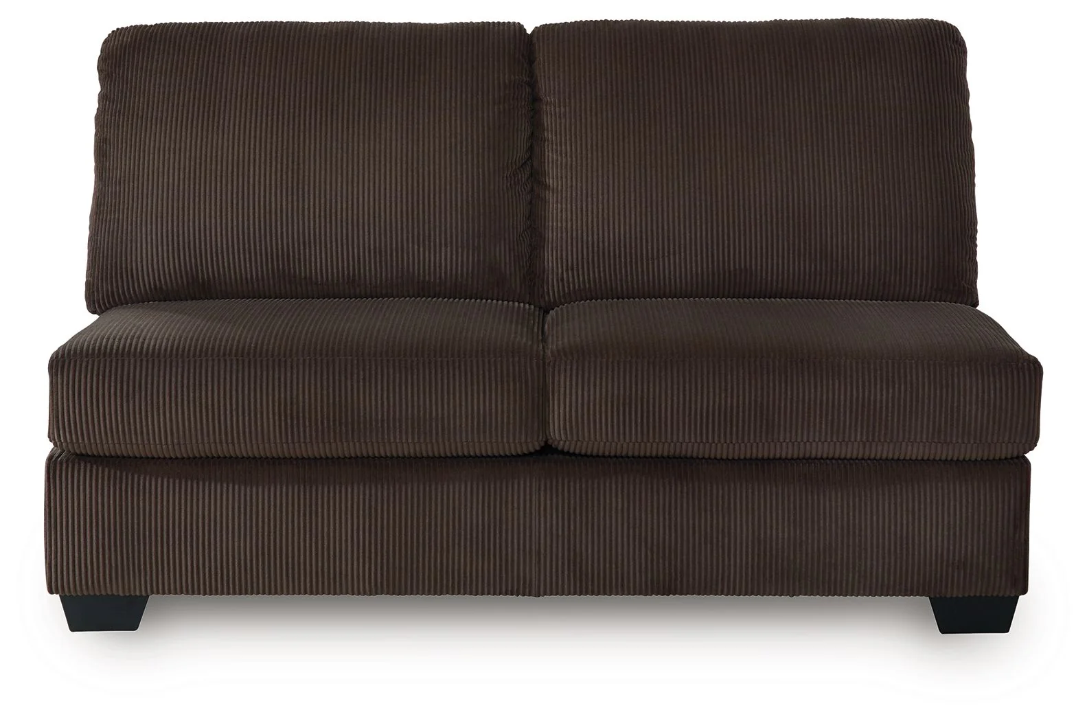 Kimlee - Armless Loveseat - Chocolate
