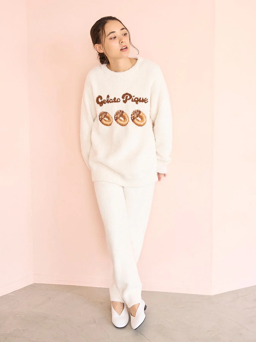 Donut Jacquard Long Pants