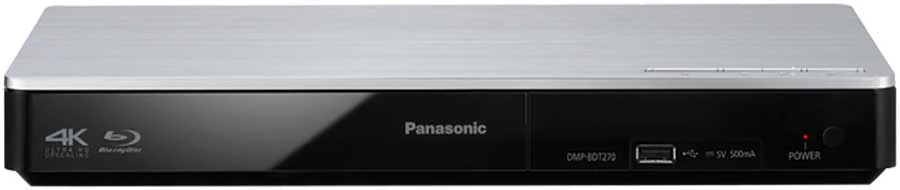 Panasonic DMP-BDT270 Region Free 4K 3D WiFi Blu Ray Player