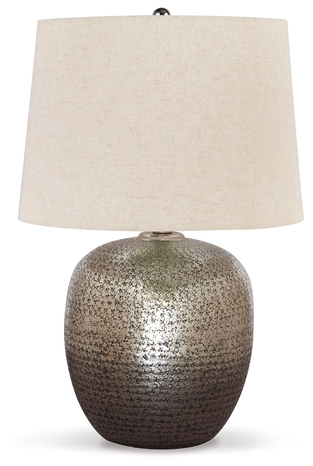 Magalie - Metal Table Lamp  - Antique Silver Finish