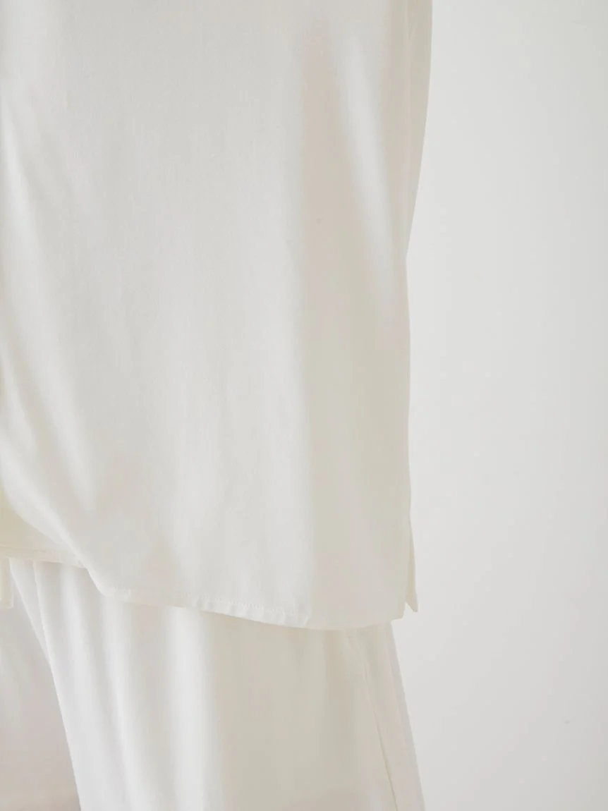 COOL Rayon Logo Button-Up Sleep Shirt