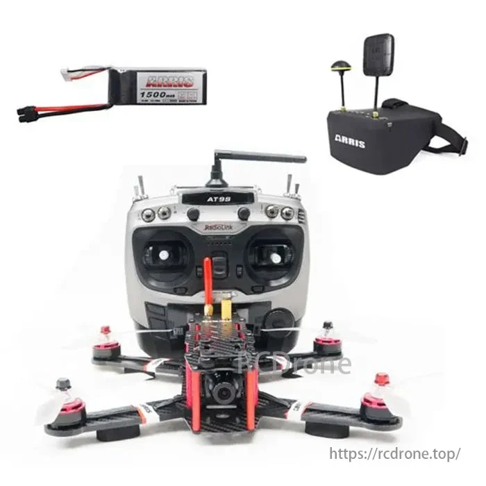ARRIS X-Speed 250B 6-Inch FPV Racing Drone RTF with EV800D Goggles & 2 Batteries