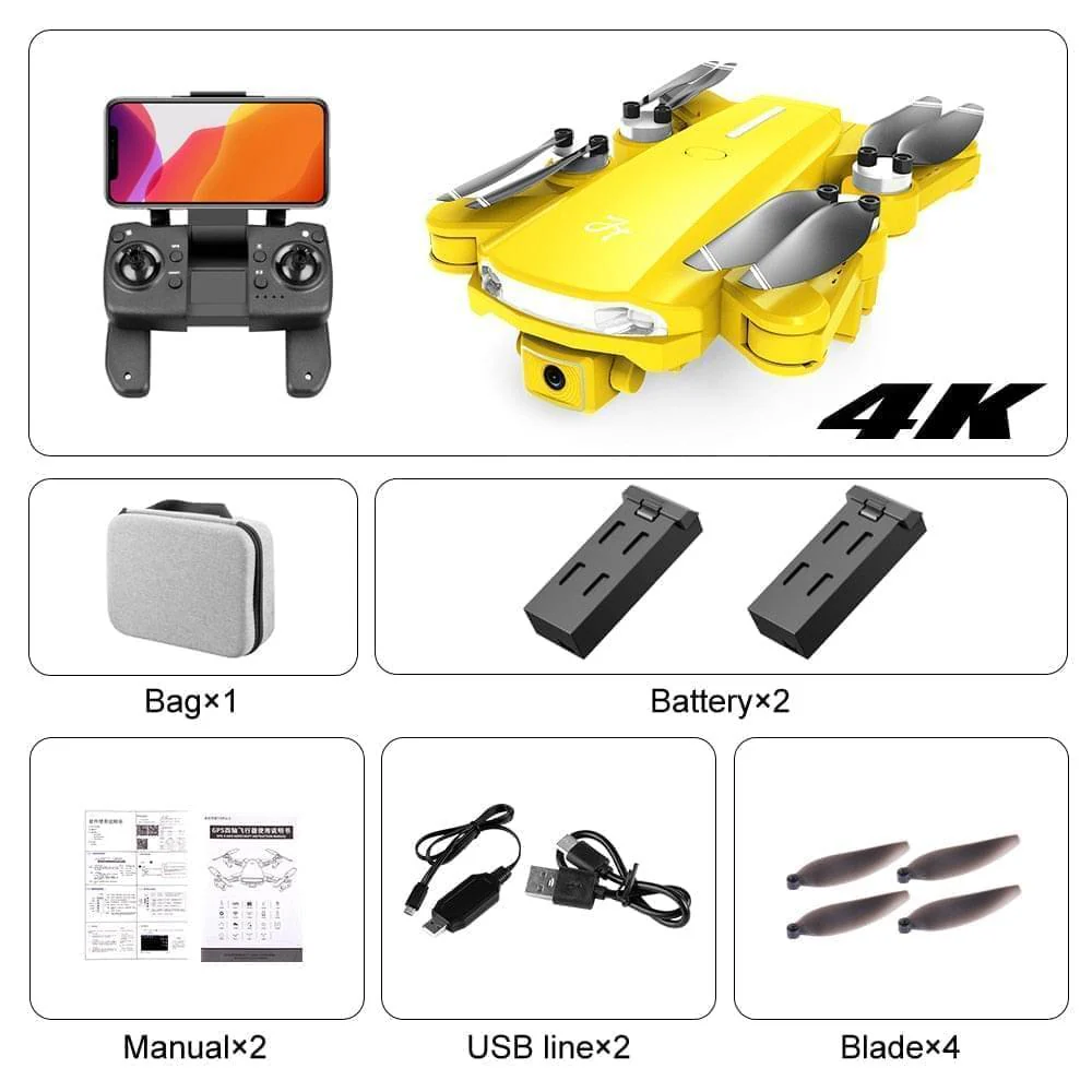 2024 New GPS Drone - 6K HD Camera Professional Aerial Photography Brushless Foldable Quadcopter FPV WIFI RC Distance 2000M Gifts Professional Camera Drone