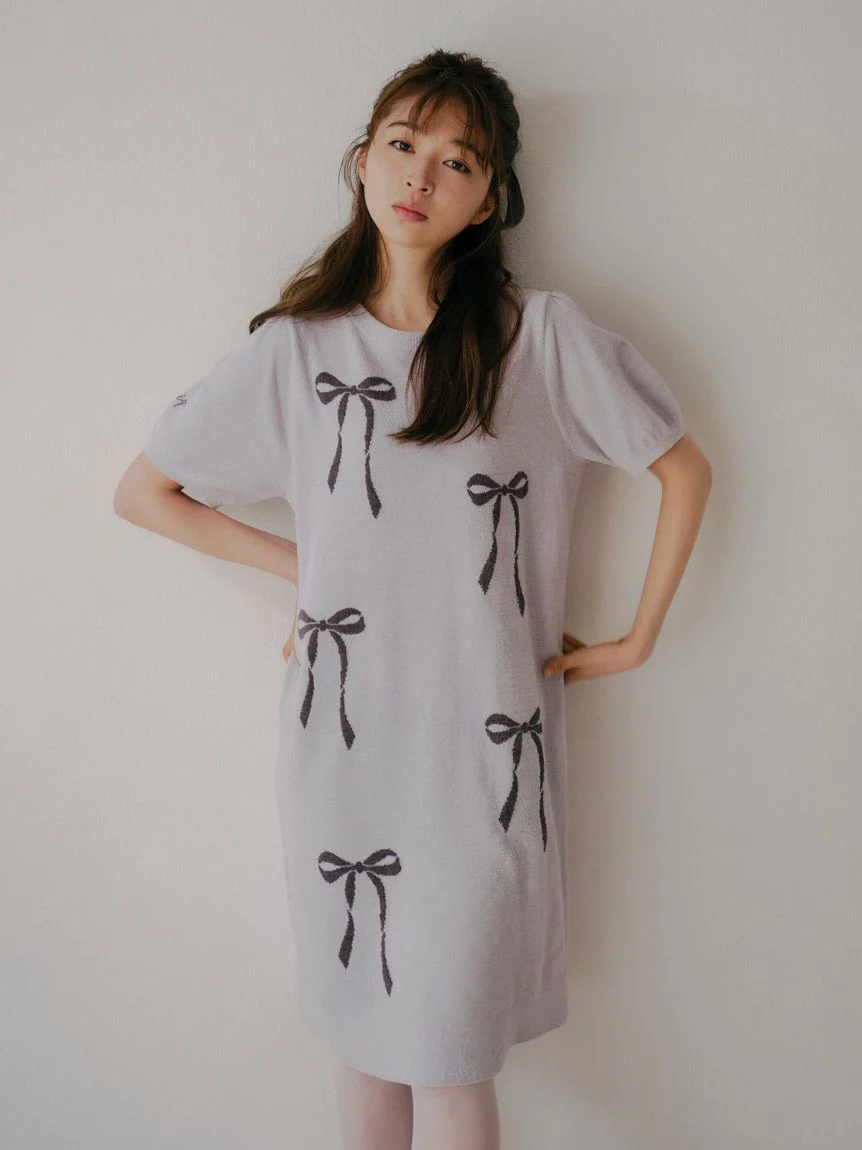 Ribbon Jacquard Lounge Dress